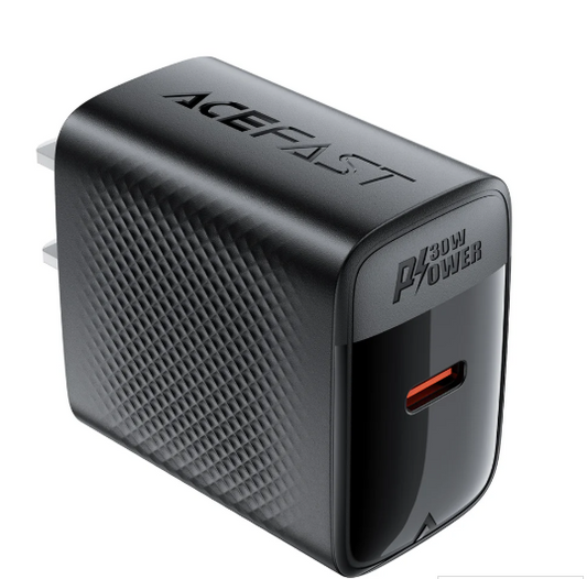Acefast A101 PD30W GaN USB-C Charger Black