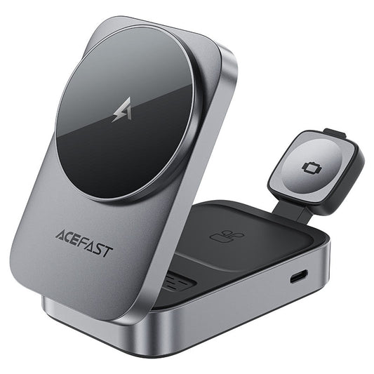 Acefast E22 Desktop 3-in-1 Wireless Charging Holder Black