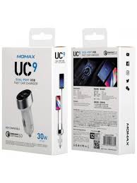 Momax UC9 Dual-Port USB Fast Car Charger