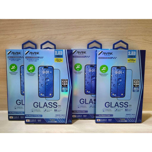 Anank 2.5 reinforced glass for iphone 17 black series