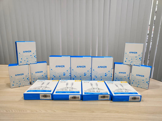 Anker 140W 4-Port gAn Fast Adapter with Type-C Cable Set (B2697) Blue/Silver