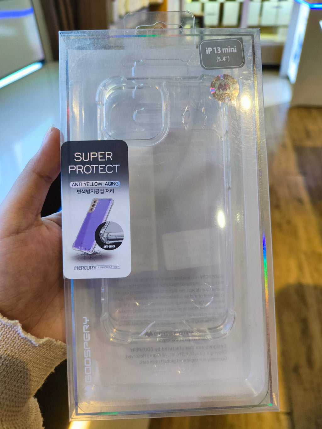 GOOSPERY SUPER PROTECT CASE FOR IPHONE 13 MINI, 13 PRO CLEAR