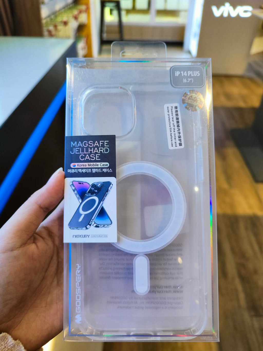 GOOSPERY MAGSAFE JEL HARD CASE FOR IPHONE 14 SERIES CLEAR