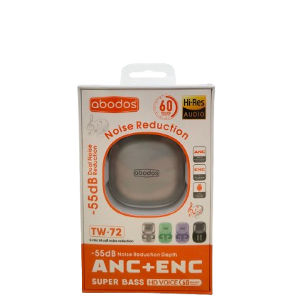 Abodos TW-72 ANC Bluetooth Headset Silver