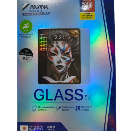 Anank 3D Glass for Ipad Mini 6/ Mini 7 Clear