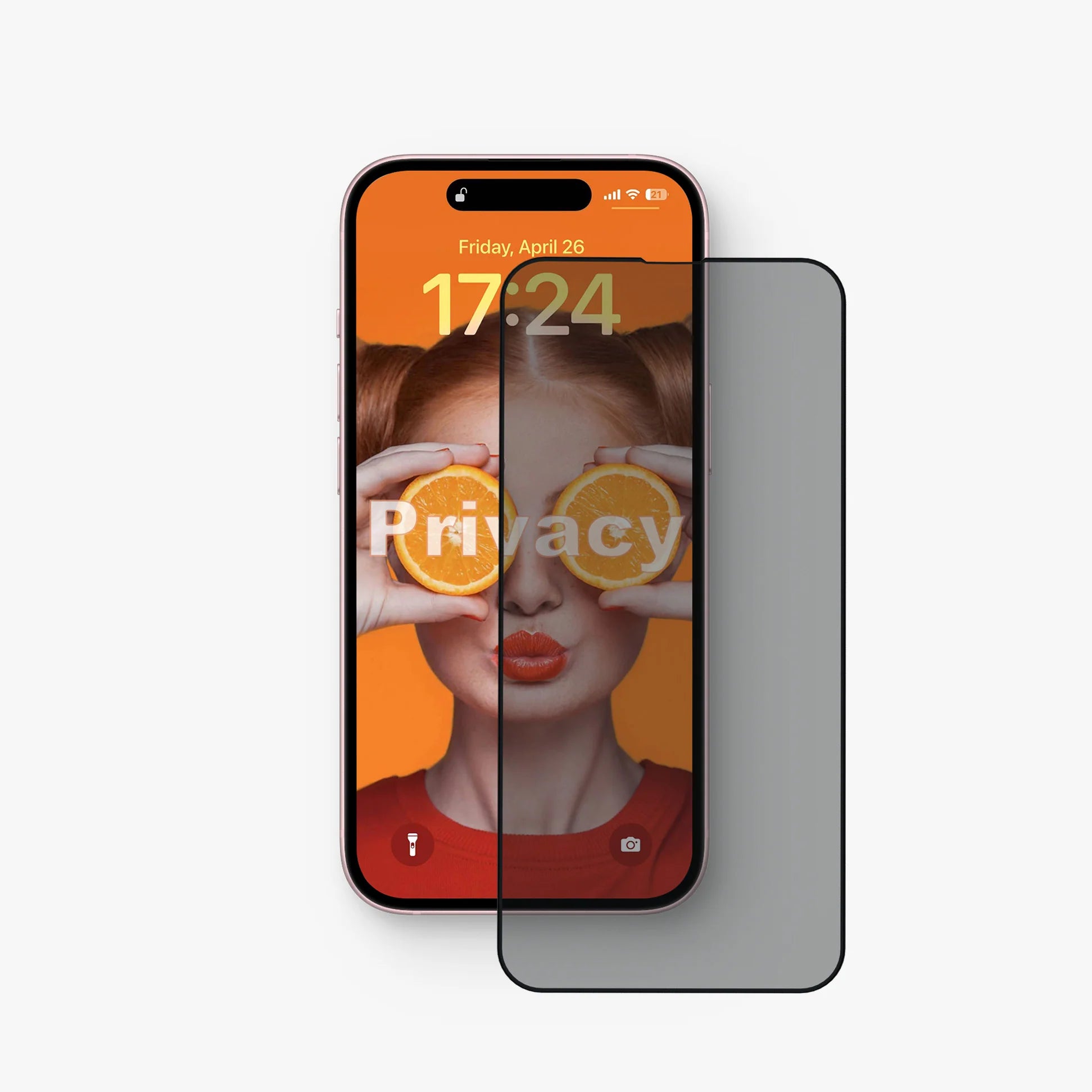 ANANK 2.5D PRIVACY GUARD FOR IPHONE 15 PRO BLACK