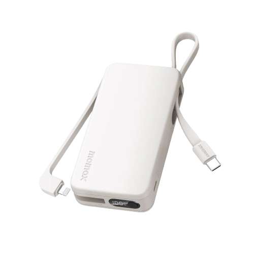 MOMAX 1-POWER VITAL PLUS 10000 mAh POWERBANK WITH BUILT-IN CABLE (IP38)