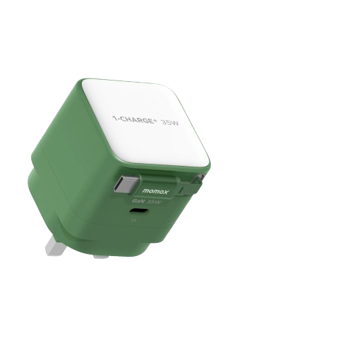 MOMAX 1-CHARGE PLUS 35W GAN CHARGER WITH 1 USB-C PORT (UM72CN)