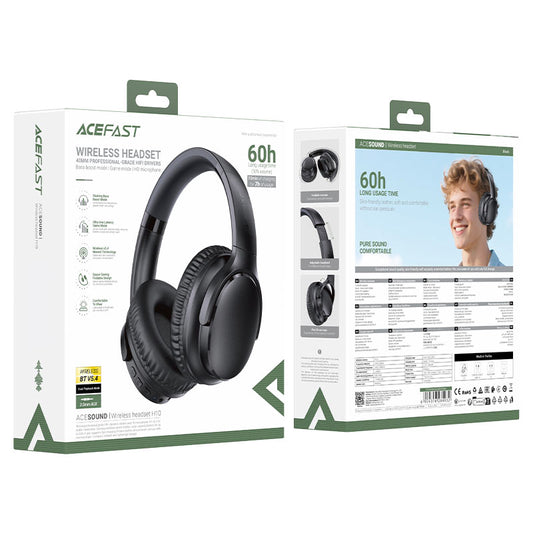 Acefast H10 Wireless Bluetooth Headphones Black