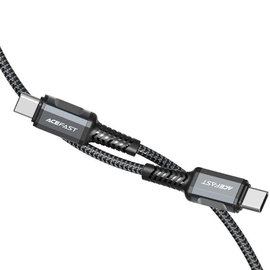Acefast C1-03 usb-c to usb-c aluminum alloy cable (1.2M) black
