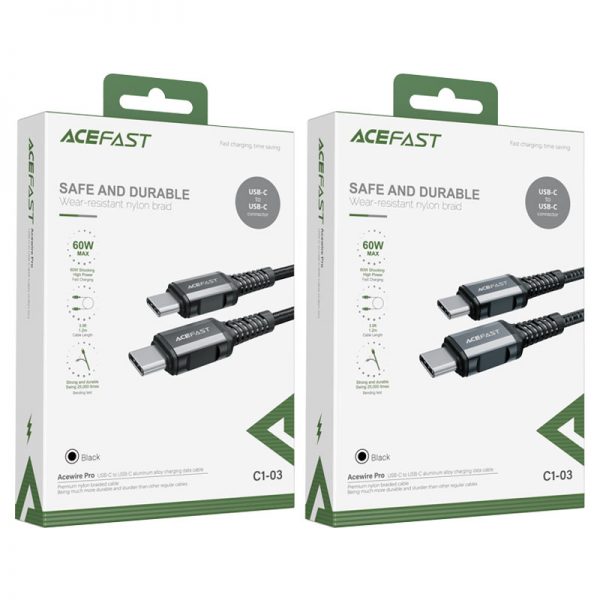 ACEFAST C1-03 USB-C TO USB-C ALUMINUM ALLOY CABLE (1.2M)
