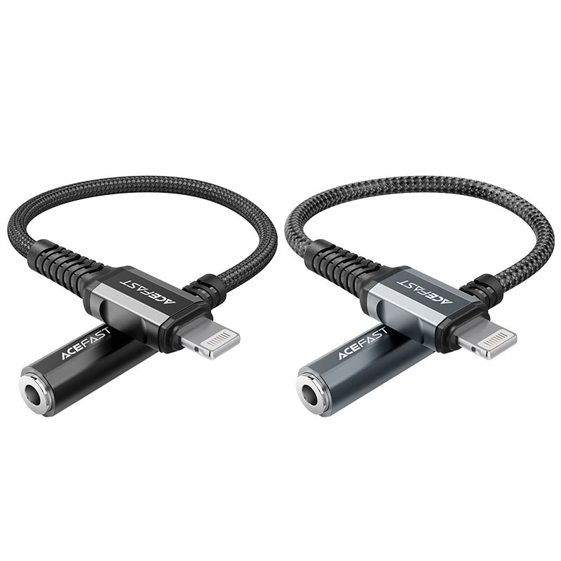 ACEFAST C1-05 LIGHTNING TO 3.5MM ALUMINUM ALLOY JACK ADAPTER (0.18M)