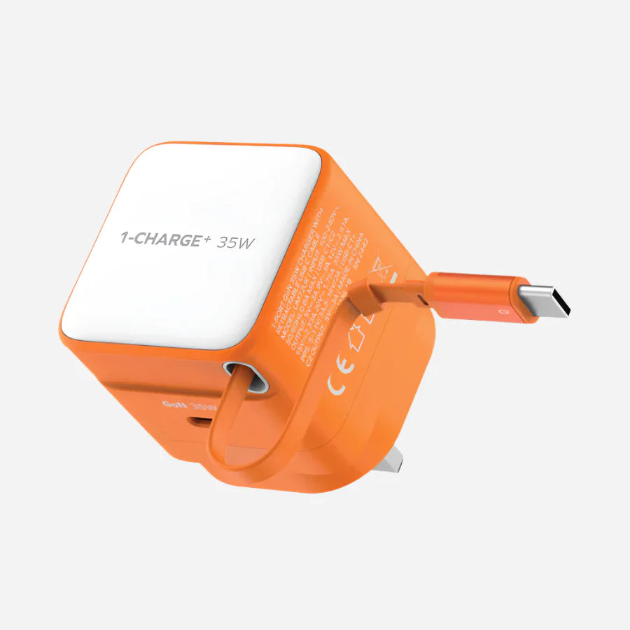 MOMAX 1-CHARGE PLUS 35W GAN CHARGER WITH 1 USB-C PORT (UM72CN)
