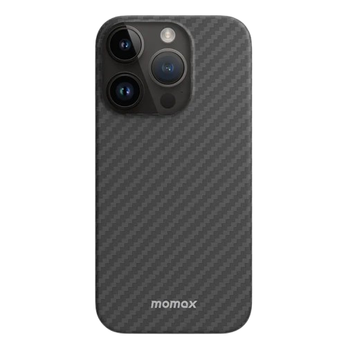 MOMAX CARBON CASE FOR IPHONE 14  & 14 PLUS BLACK