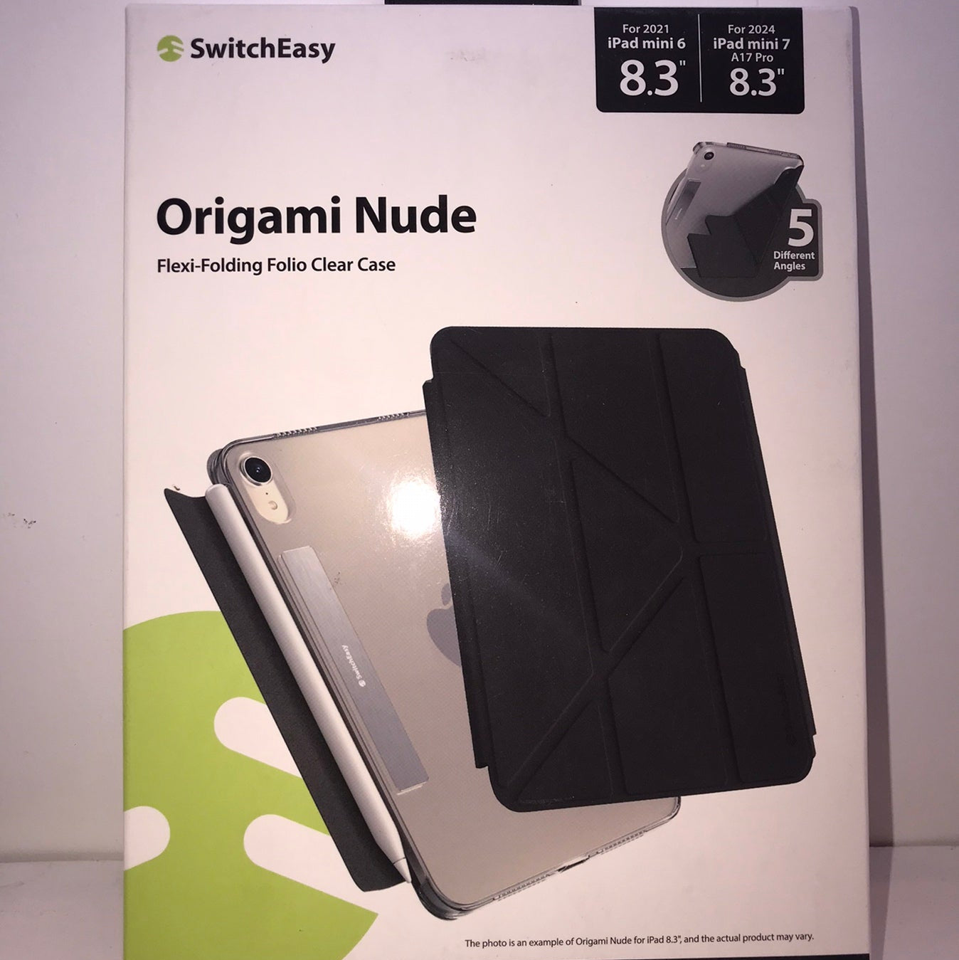 SWITCH EASY ORIGAMI NUDE FOLIO CASE FOR IPAD MINI 6/7 BLACK