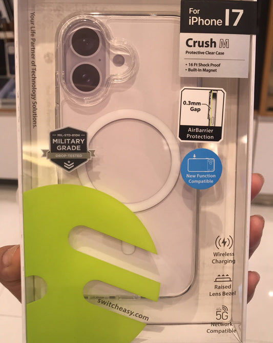 Switch Easy Crush M Case for Iphone 17 Clear series